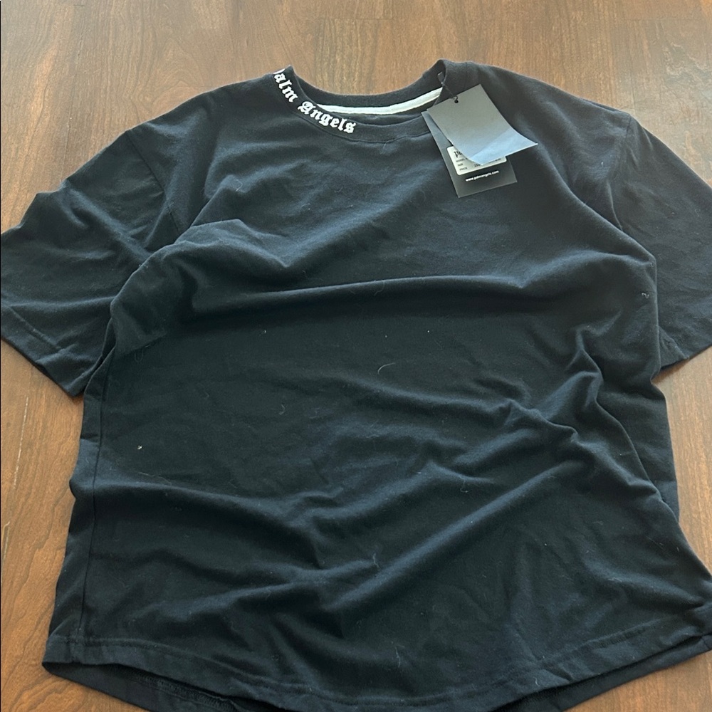 Palm Angels Black Short Sleeve Tee